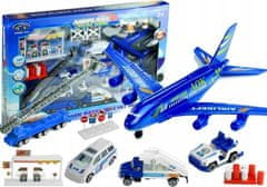 Lean-toys Stavebnice Letiště Letadlo 1:87 Příslušenství 30 Dílků