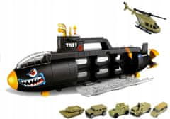 Lean-toys Ponorka Sorter Na Vozidla Žralok 5 Autek