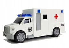 Lean-toys Auto Ambulance S Pohonem Ambulance 1:20 Zvukem