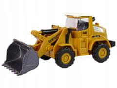 Lean-toys Stavební Vozidlo Hliníkový Buldozer Malý Žlutý