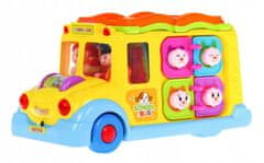 Lean-toys Multifunkční Dětský Autobus 12M+ Zvuky Świ