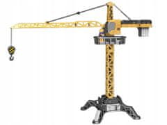 Lean-toys Stavební Vozidlo Jeřáb 95 Cm Žlutý
