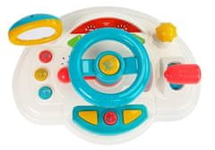 Lean-toys Interaktivní Volant Pro Děti Klakson Zvuk Světlo