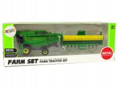 Lean-toys Zemědělské Vozidlo Kombajn S Nástavcem Zelená Žlutá