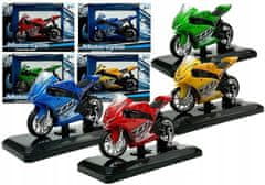 Lean-toys Sportovní Motocykl Zvuky 1:18 4 Barvy