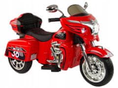 Lean-toys Motorka Na Tříkolku Goldwing Červená