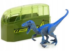 Lean-toys Auto Terénní Transporter Pro Roztáčení Diy Dinosaurus