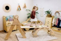 iMex Toys Montessori iMex Pikler trojúhelník XL - přírodní