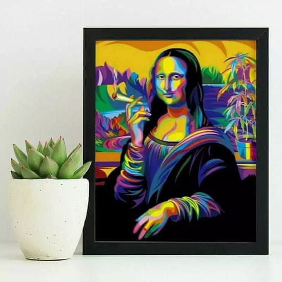 InnoVibe Sada na diamantové malování - duhová Mona Lisa s doutníkem