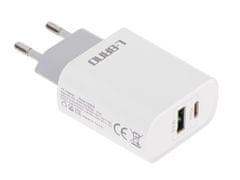 InnoVibe Bílá rychlonabíječka USB + kabel typu C