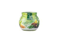 Bispol Sklo Dekor 80 x 72 mm Green tea vonná svíčka