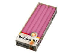 Bolsius Kónická 10ks 24x245 růžová svíčka RAL