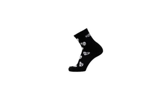 KOSTKA Sportovní ponožky KOSTKA Love černé Velikost EUR 46-48