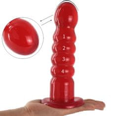 Xcock Velké červené intimní dildo masážní anální kolík unisex