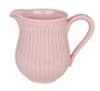 Porcelánový džbánek na mléko v pastelově růžové barvě
