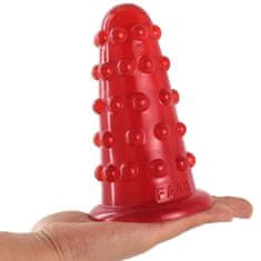 Xcock Velký červený anální kolík s výstupky unisex