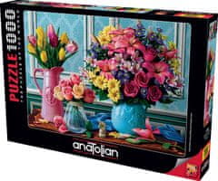 AnaTolian Puzzle Květiny ve váze 1000 dílků