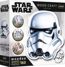 Trefl Wood Craft Origin puzzle Star Wars: Helma stormtroopera 160 dílků