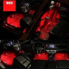 JOIRIDE® LED světla do auta | AMBILED Červená