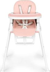 EcoToys Jídelní židlička 3v1 růžová