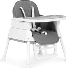 EcoToys Jídelní židlička 3v1 šedá