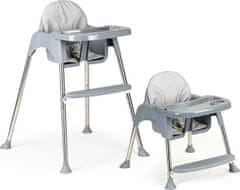 EcoToys Jídelní židlička 2v1 šedá