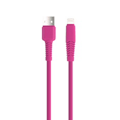 setty. kabel USB - Lightning 1,5 m 2,1A KSA-L-1.526 růžová (GSM165724)