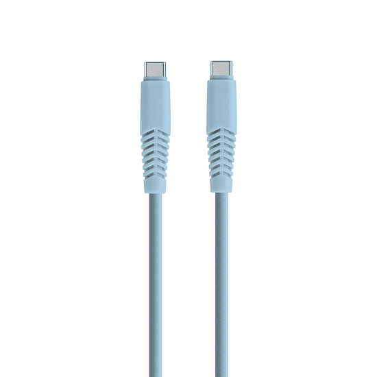 setty. kabel USB-C - USB-C 1,5m 2,1A KSC-C-1.523 modrá (GSM168170)