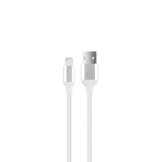 setty. kabel USB - Lightning 1,2m 2,4A nylon SC-LN01 bílá (GSM113218)