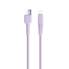 setty. kabel USB - Lightning 1,5 m 2,1A KSA-L-1.529 lila(GSM165722)