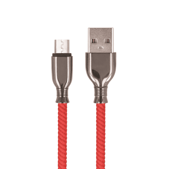 setty. kabel USB - microUSB 1,0 m 3A FC-M červená (GSM113215)