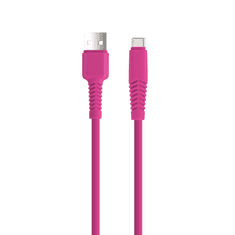 setty. kabel USB - USB-C 1,5 m 2A KSA-C-1.526 růžová (GSM165719)