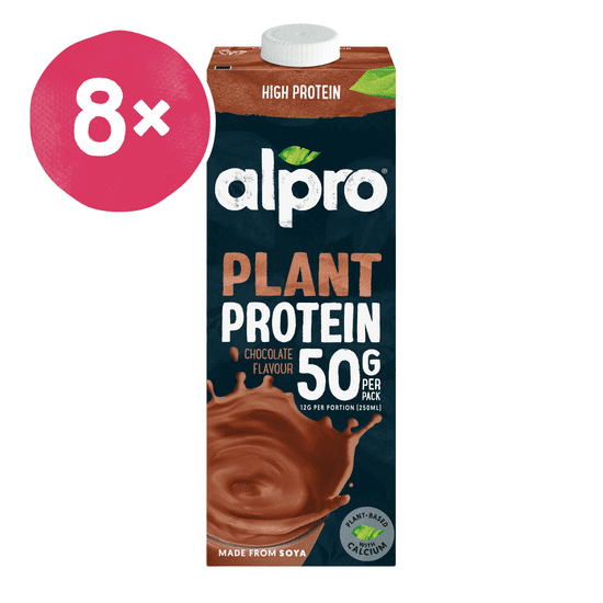 Alpro High Protein sójový nápoj s čokoládovou příchutí 1l 8 ks