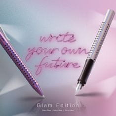 Faber-Castell Souprava Grip Glam plnicí pero M+kuličkové pero, Violet