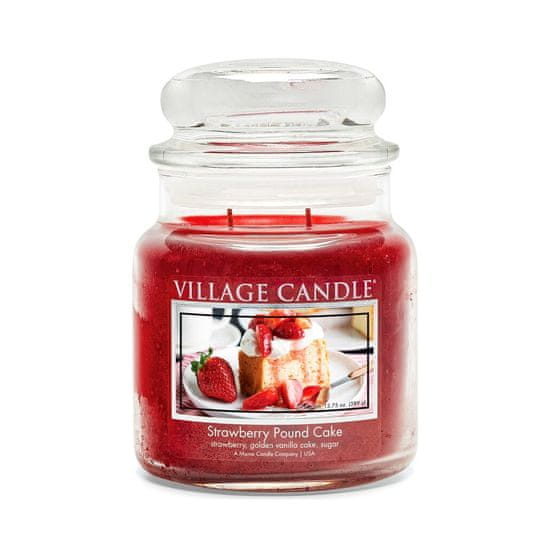 Village Candle Vonná svíčka - Jahodový koláč Doba hoření: 105 hodin