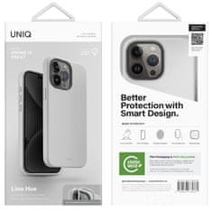 UNIQ UNIQ Lino Hue silikonový kryt iPhone 15 Pro Max Šedá