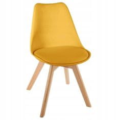 ModernHome Čalouněná Židle Baya Žlutá
