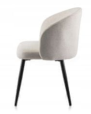 ModernHome Židle Sarah Grey Béžový Samet
