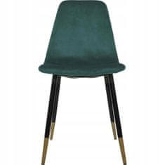 ModernHome Židle Tyka Velvet Zelená