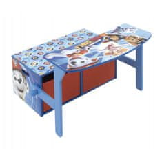 Arditex Dětský dřevěný nábytek 3v1 PAW PATROL (Lavička, Box na hračky, Stolek), PW12898