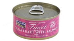 Fish4Cats Konzerva pro kočky Finest tuňák s lososem 70 g