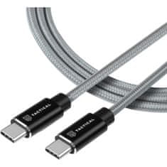 Tactical Fast Rope Aramid Cable USB-C/USB-C (100W 20V/5A) 1m šedý, 8596311153143
