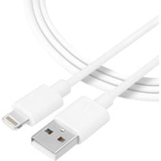 Tactical Smooth Thread Cable USB-A/Lightning 1m bílý, 8596311153037