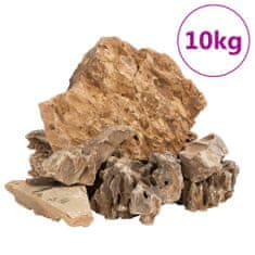 Greatstore Dračí kameny 10 kg hnědé 5–30 cm