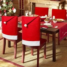 Netscroll Vánoční potah na židli (4 kusy), dárky, vánoční dárky, vánoční výrobky, ChairSanta