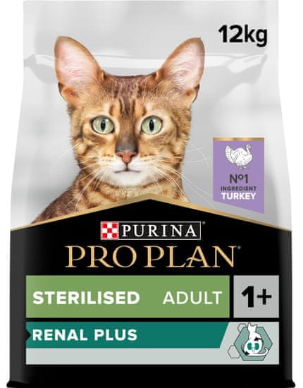 Purina Pro Plan Cat STERILISED krůta 10 kg + 2 kg