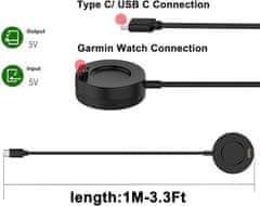 X-Site USB nabíjecí kabel - stojánek pro Garmin USB-C