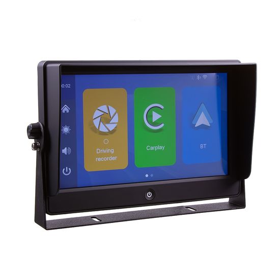 Stualarm AHD monitor 10 s kvadrátorem a s 4x4PIN vstupy, DVR, s Apple CarPlay, Android auto, Bluetooth (sv1012qAHDDVRCA)