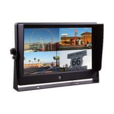 Stualarm AHD monitor 10 s kvadrátorem a s 4x4PIN vstupy, DVR, s Apple CarPlay, Android auto, Bluetooth (sv1012qAHDDVRCA)