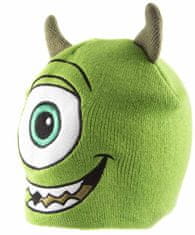 CurePink Zimní čepice s ušima Disney|Pixar|Monster University|Univerzita pro příšerky: Mike Face (univerzální)